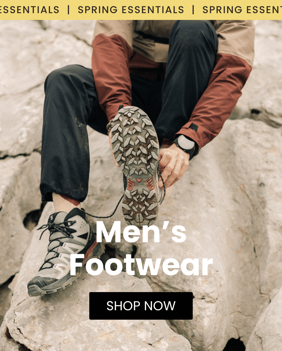 Gear up for Spring Adventures. Shop Men's Footwear.