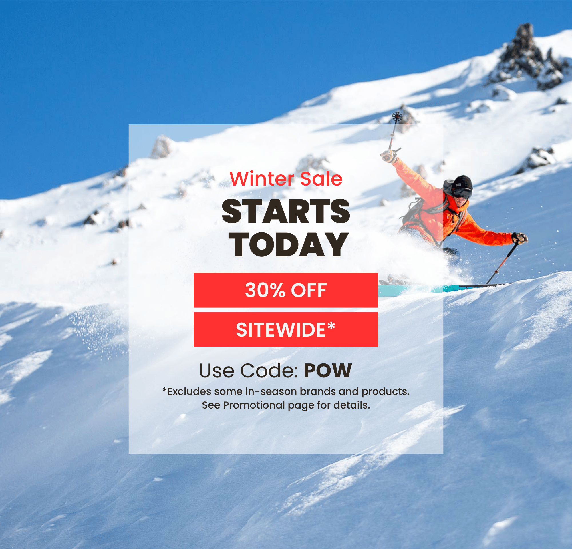 March Sale! 30% off sitewide! Use code: POW