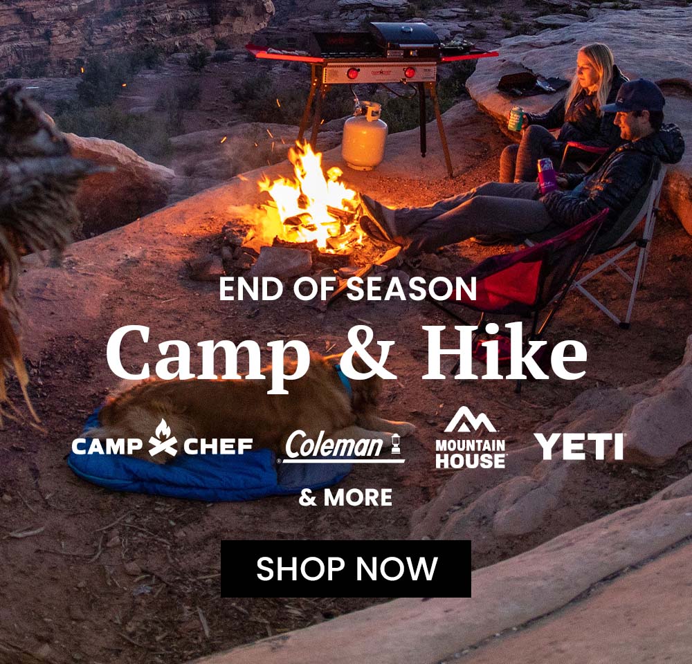 Shop our end of season camp and hike sale!