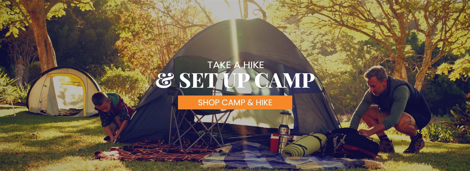 Take a hike and set up camp with new camping gear available at BlueZone Sports.