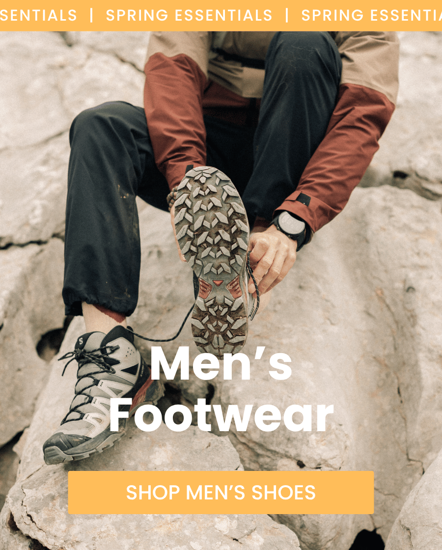 Gear up for Spring Adventures. Shop Men's Footwear.