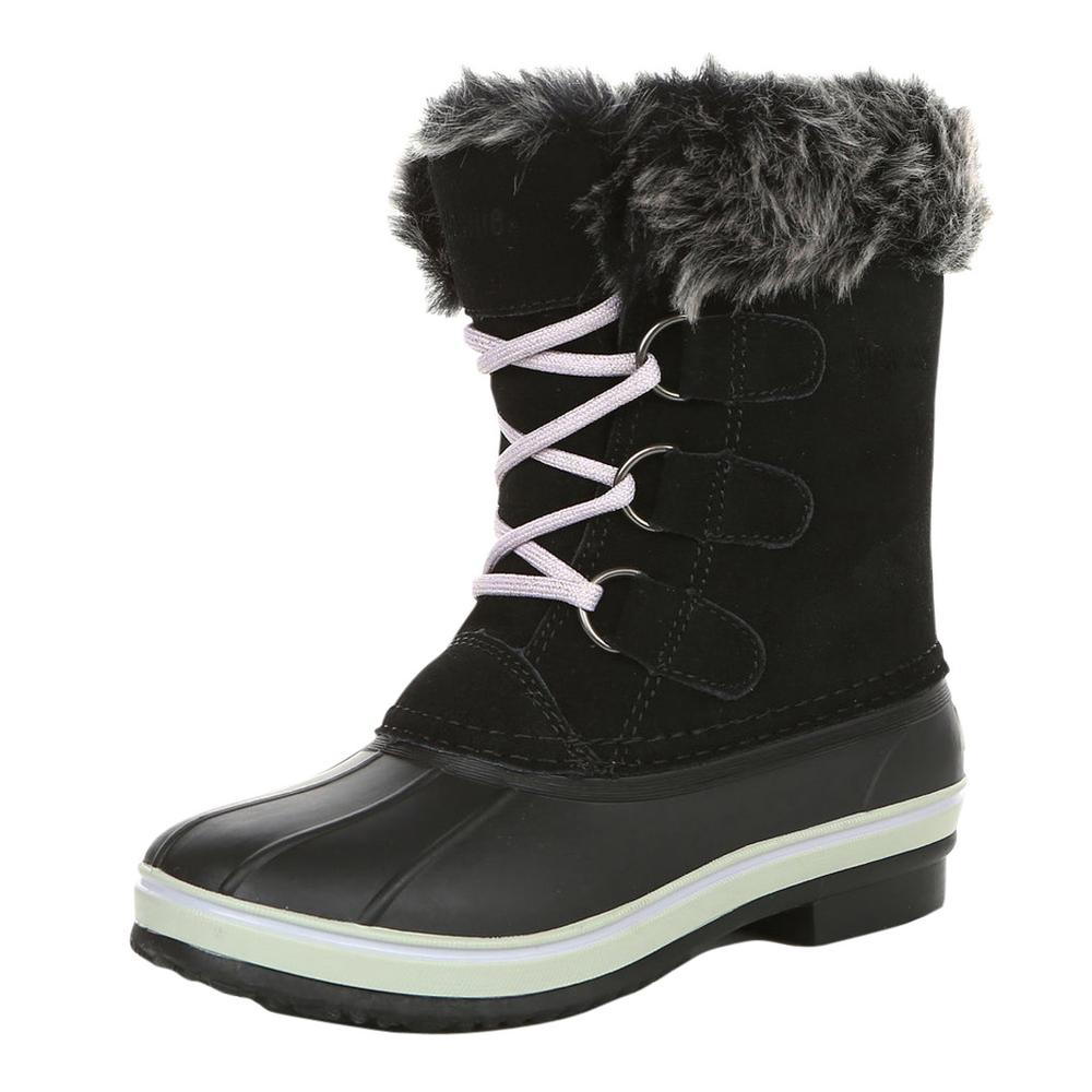 Northside Women's Katie Waterproof Insulated Winter Snow Boot BLACK/LILAC