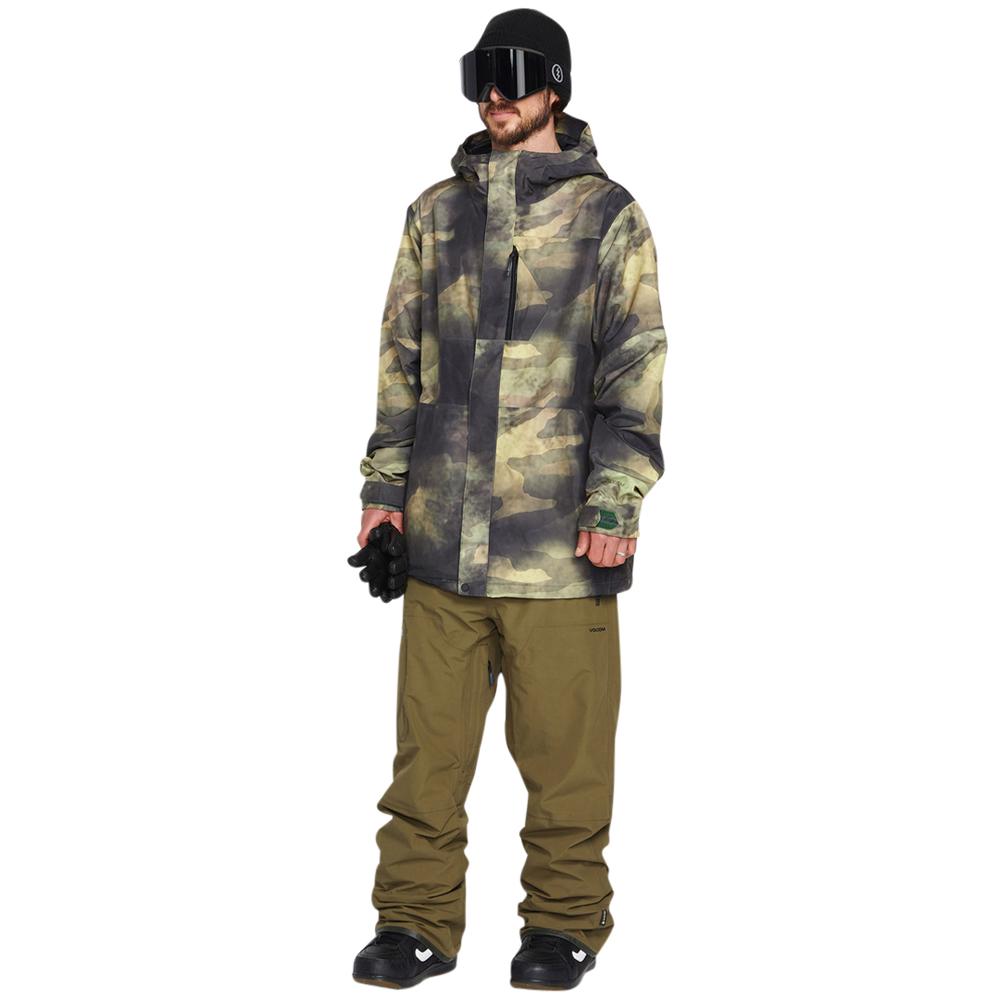 Volcom Men's L Insulated Gore-tex Jacket CAMOUFLAGE
