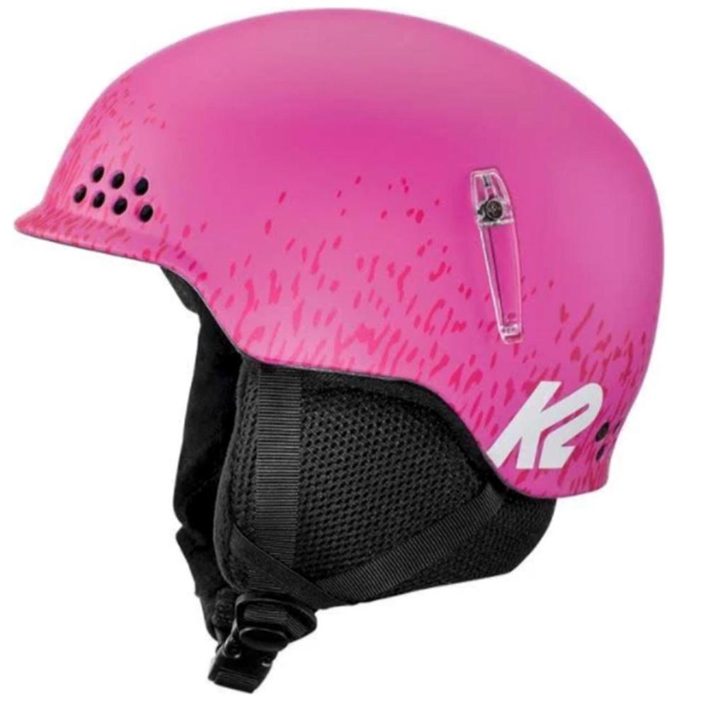 pink snow helmet
