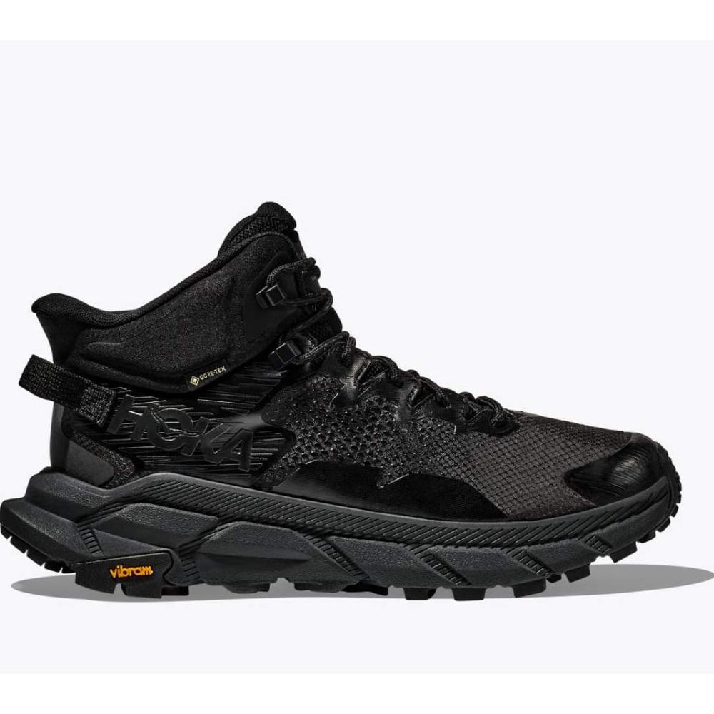 Hoka One Men's Trail Code GTX Hiking Shoes BLACK/RAVEN