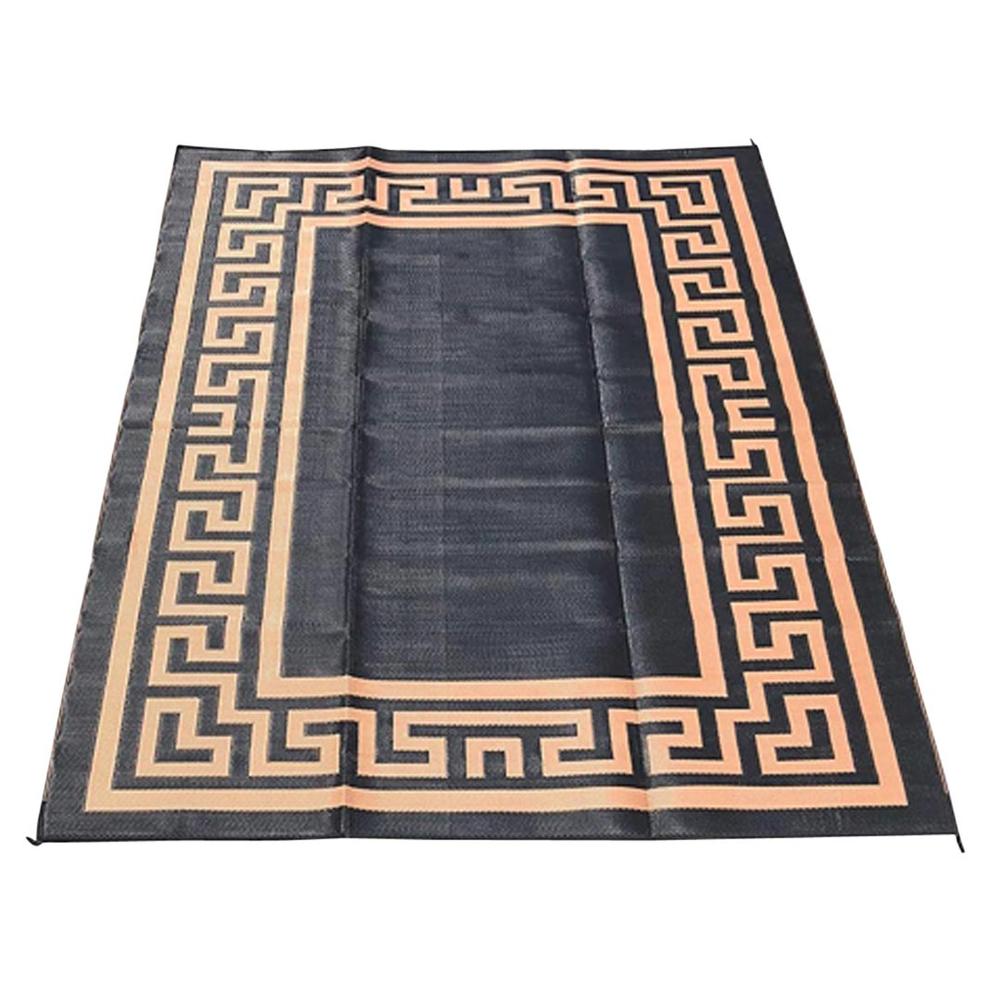 Non-slip Rug for Outdoor Patio Portable Woven Picnic Mat Easy Cleaning  Reversible Carpet Multifunctional Floor