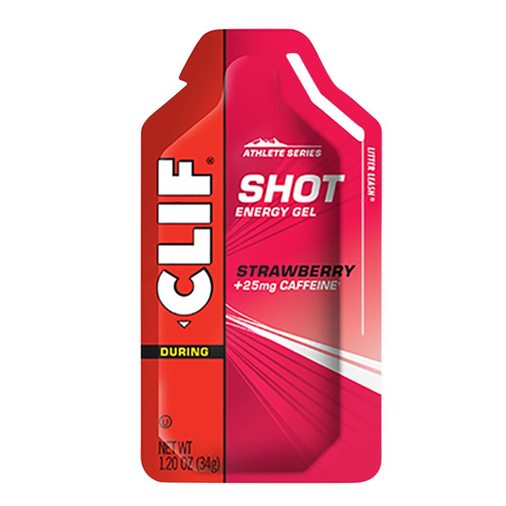  Clif Bar Shot Energy Gel Strawberry With Caffeine