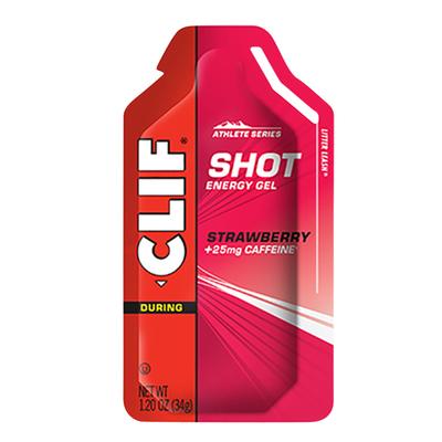 Clif Bar Shot Energy Gel Strawberry with Caffeine