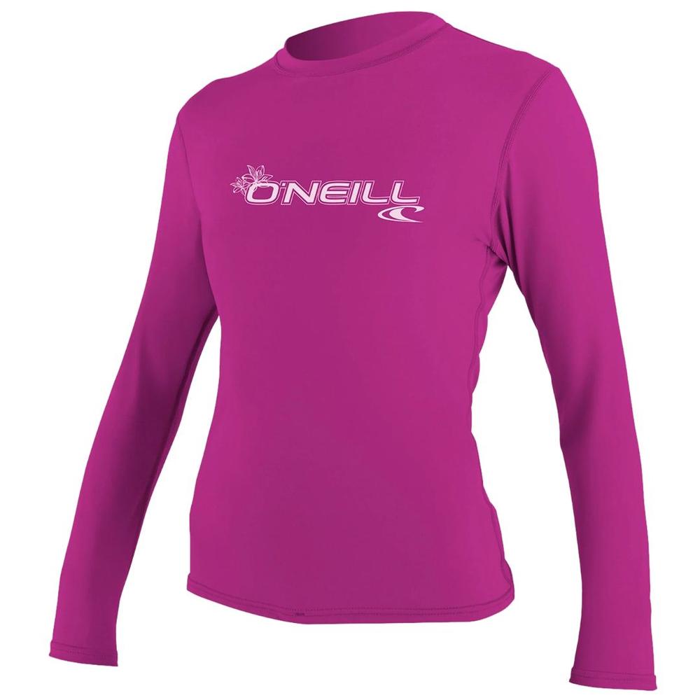 O'Neill Women's Basic UPF 50+ Long Sleeve Sun Shirt FOXPINK