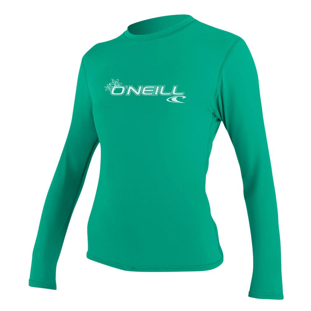 O'Neill Women's Basic 50+ L/S Sun Shirt SEAGLASS