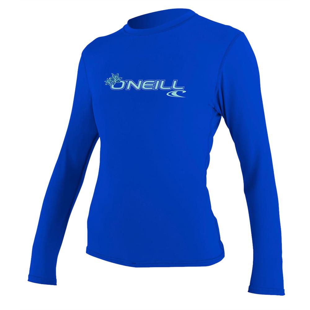 O'Neill Women's Basic 50+ L/S Sun Shirt TAHITIANBLUE