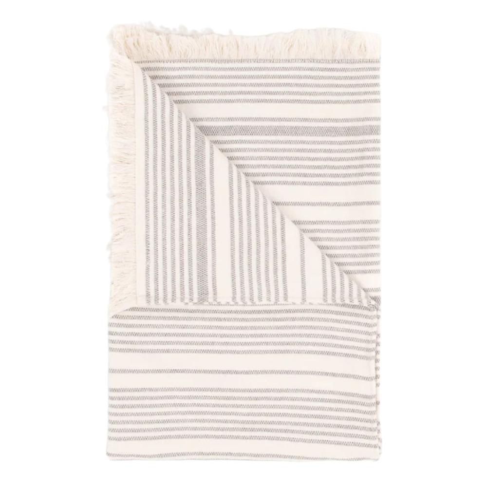 Layday Charter Flat Weave Beach Towel ASH