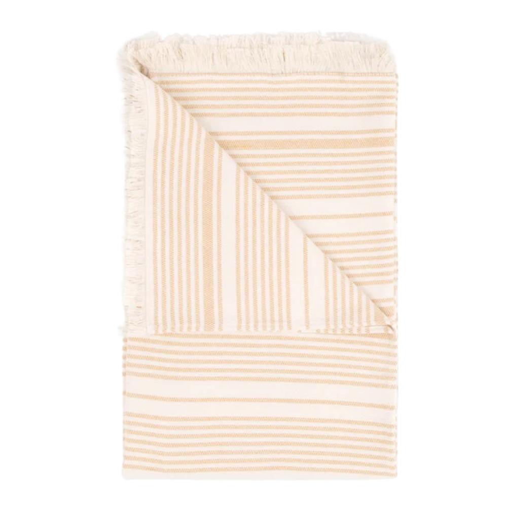 Layday Charter Flat Weave Beach Towel CLAY