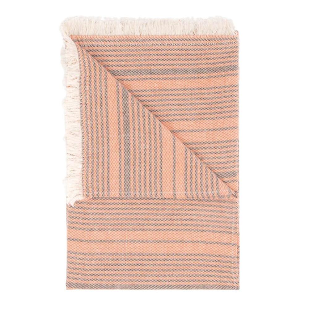 Layday Charter Flat Weave Beach Towel RUST