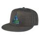 RISE Designs Lake Tahoe Triangle Snapback Hat HEATHERBLACK