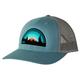 RISE Designs Turquoise Sunset Trucker Hat TEAL