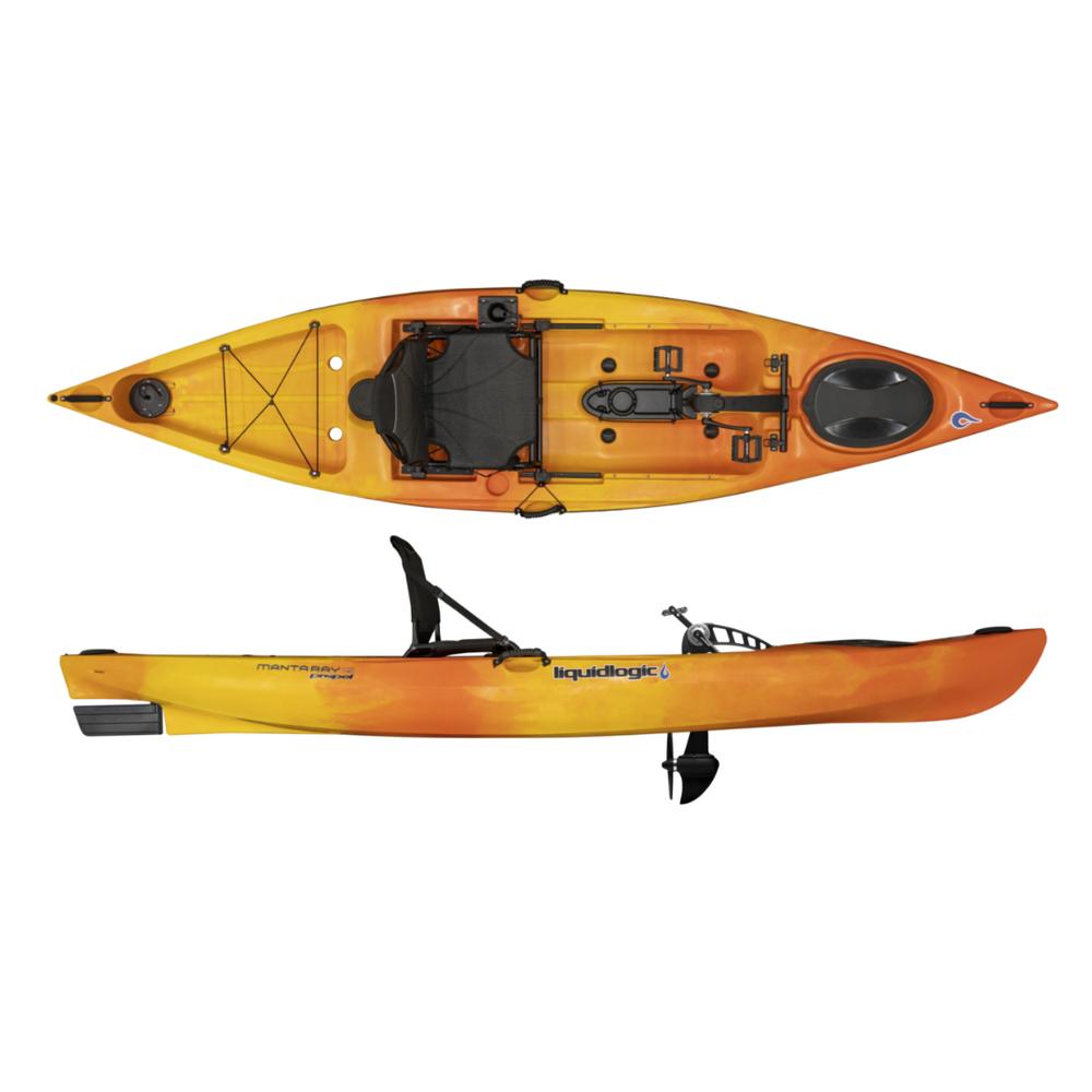 Liquidlogic Manta Ray Propel 12 Hardshell Kayak SUNBURST