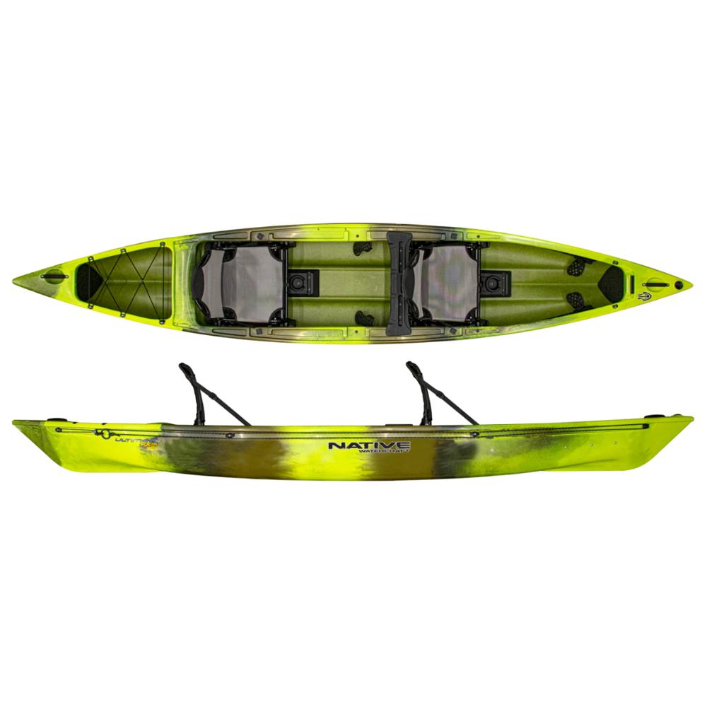 Native Ultimate FX 15 Tandem Hardshell Kayak GATORGREEN