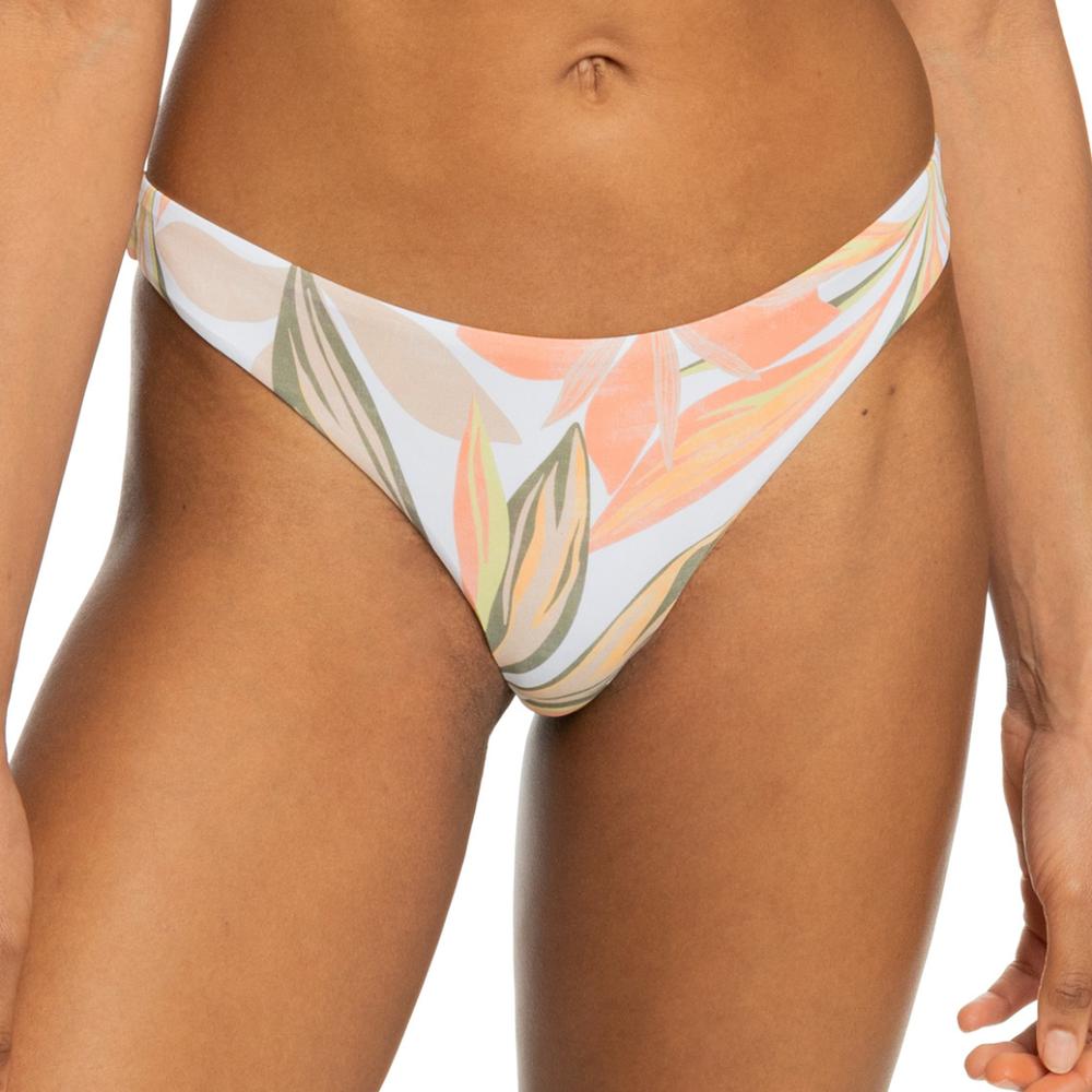 Roxy Women's Printed Beach Classics Mini Bikini Bottoms BRIGHTWHITESUBTLY
