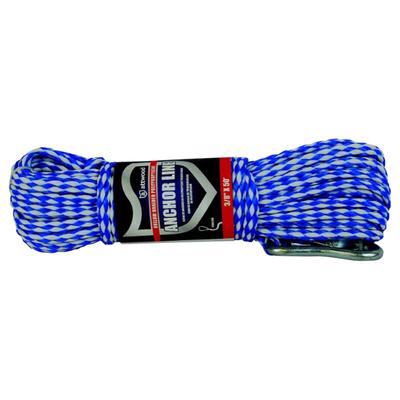 Attwood Hollow Braided Polypropylene Anchor Line with Spring Hook