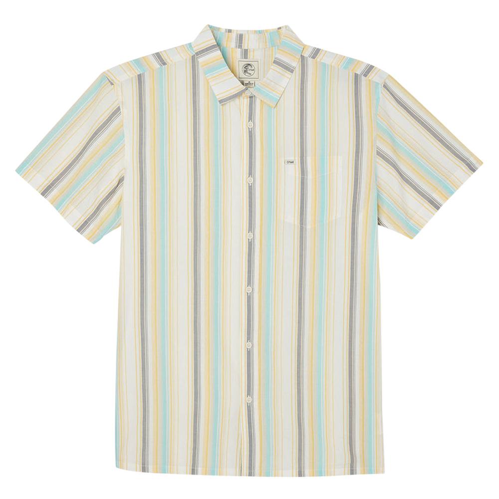 O'Neill Men's Og Eco Stripe Standard Shirt CREAM