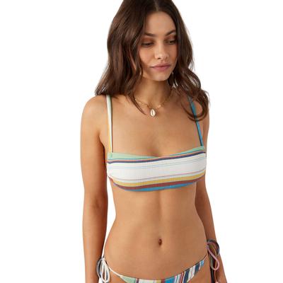 O'Neill Women's Lookout Stripe Jupiter Swim Bikini Top