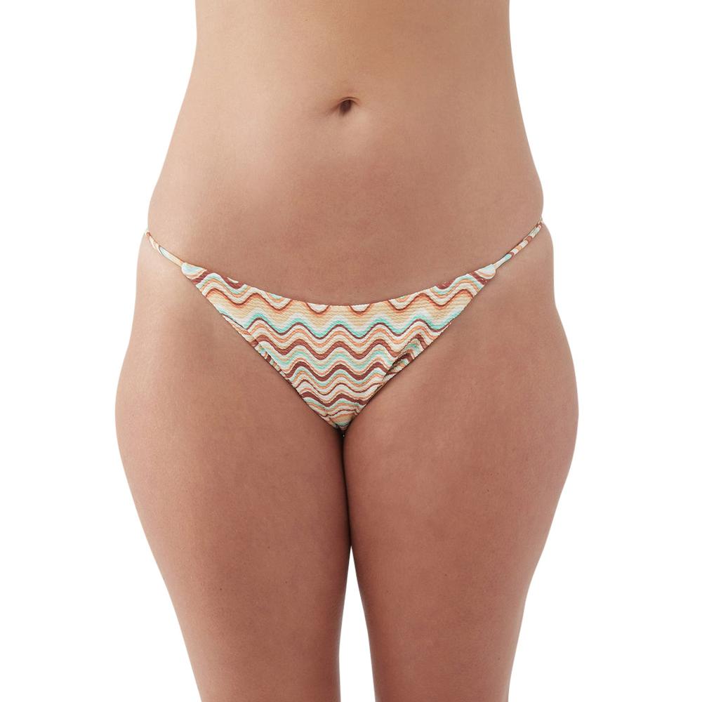 O'Neill Women's Lagoon Stripe Bikini Bottom STRAW