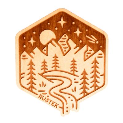 Rustek Foothill Falls Wood Sticker