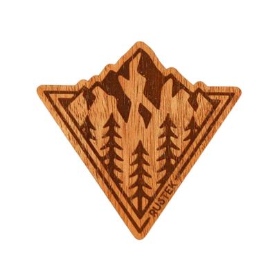 Rustek Peaking Wood Sticker