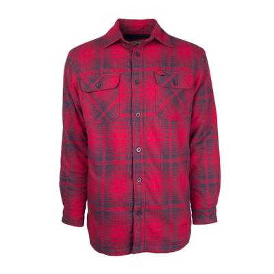 Pacific Trail Men's Long Sleeve Flannel Shirt Jacket with Plush Fleece Lining