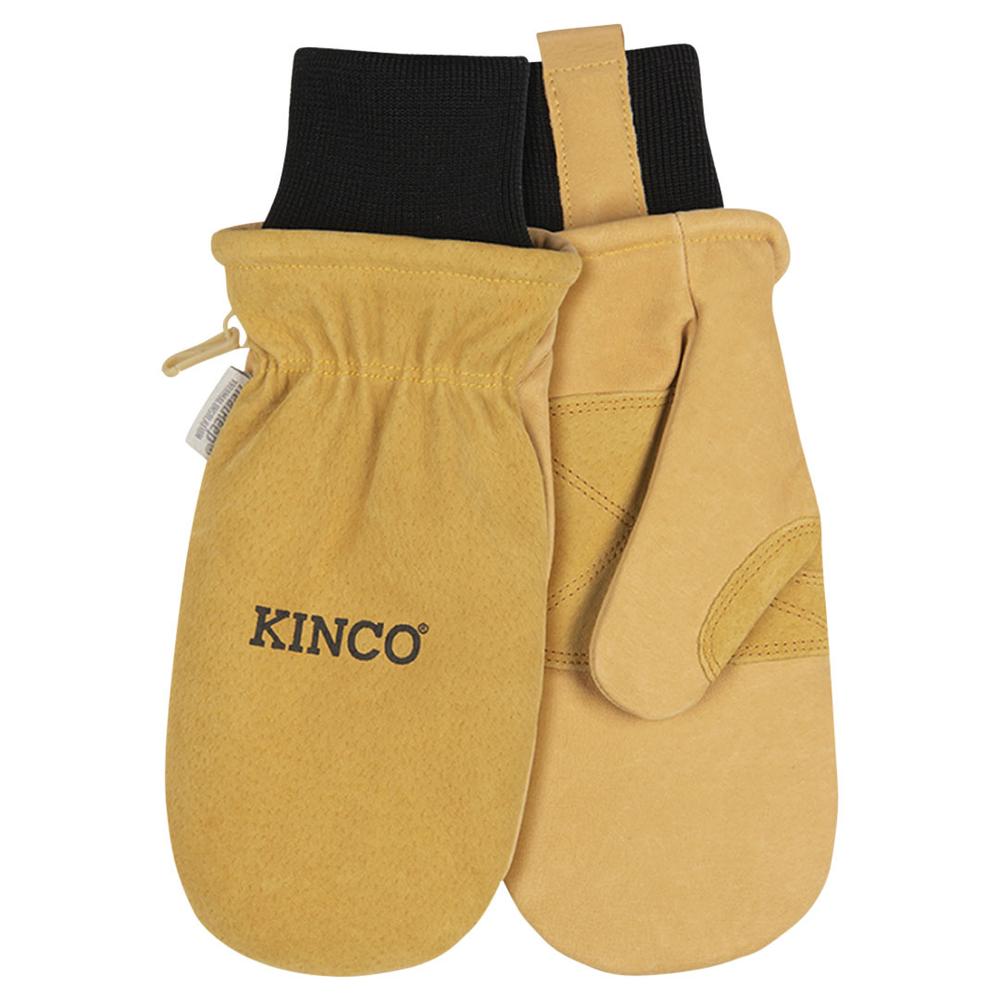  Kinco Women's Lined Premium Grain & Suede Pigskin Ski Mitt With Omni- Cuff ™