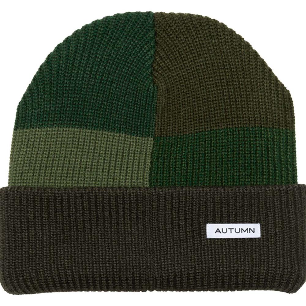 Autumn Select Patchwork Beanie GREEN