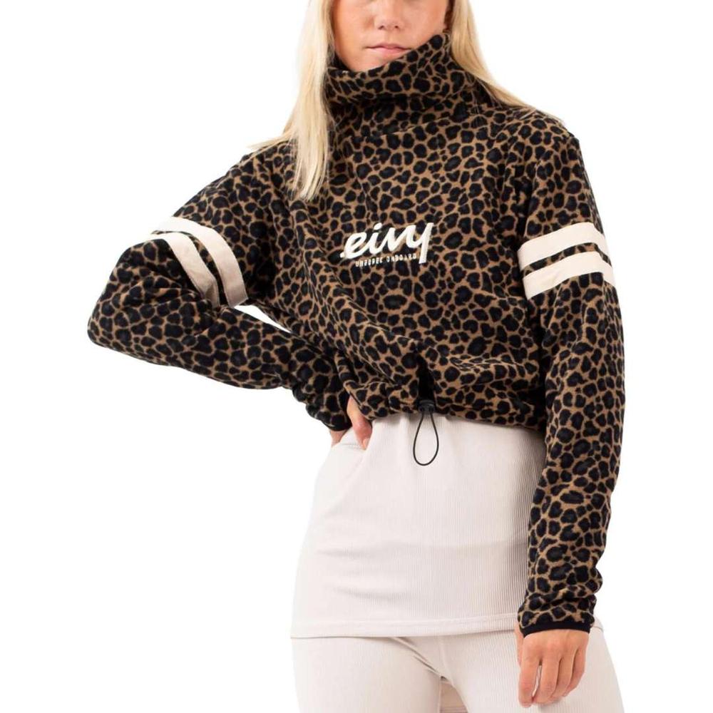  Eivy Women's Peg Cropped Fleece - Leopard