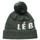 Le Bent The Logo Pom Pom Beanie OLIVE