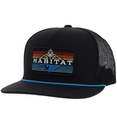Hooey Habitat Black w/ Rainbow Patch Hat