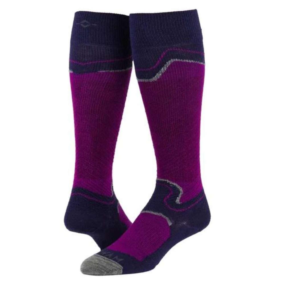 Wigwam Snow Junkie Lightweight Over-The-Calf Socks HOTMAGENTA