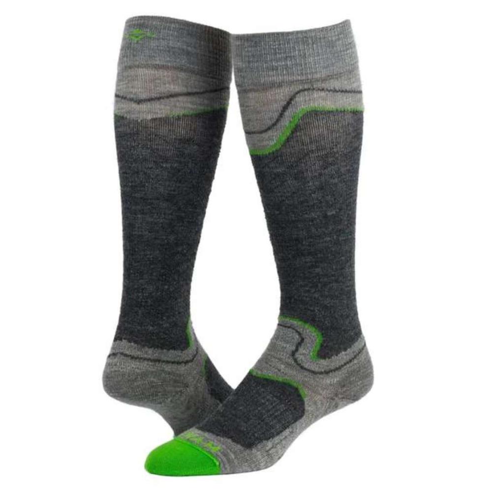 Wigwam Snow Junkie Ultra Lightweight Over-The-Calf Socks CHARCOAL