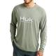 Huk Vented Pursuit Crew HEATHERMOSS