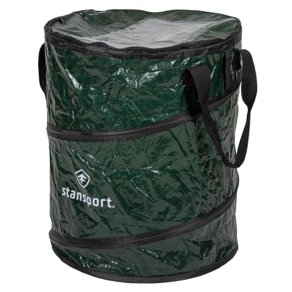 Stansport Collapsible Carry-All or Trash Can GREEN