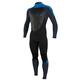 O'Neill Youth Epic 3/2mm Back Zip Full Wetsuit BLK/SLATE/BALIBLU