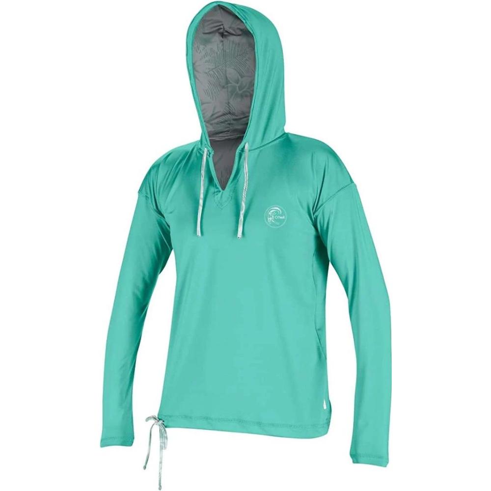 O'Neill Women's Print Long Sleeve Hoodie OPAL/MIRTROP