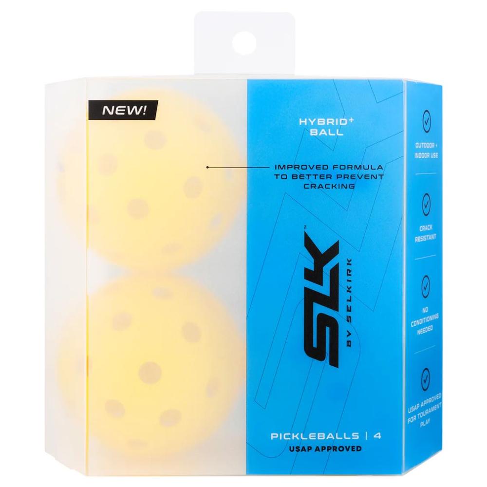 Selkirk Sport Pickleball Hybrid Ball 4 Pack YELLOW
