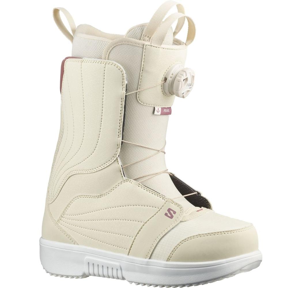 ※値下げ!![レディース]SALOMON PEARL BOA Salomon Pearl BOA Women's Snowboard Boots 2025 - Vanilla