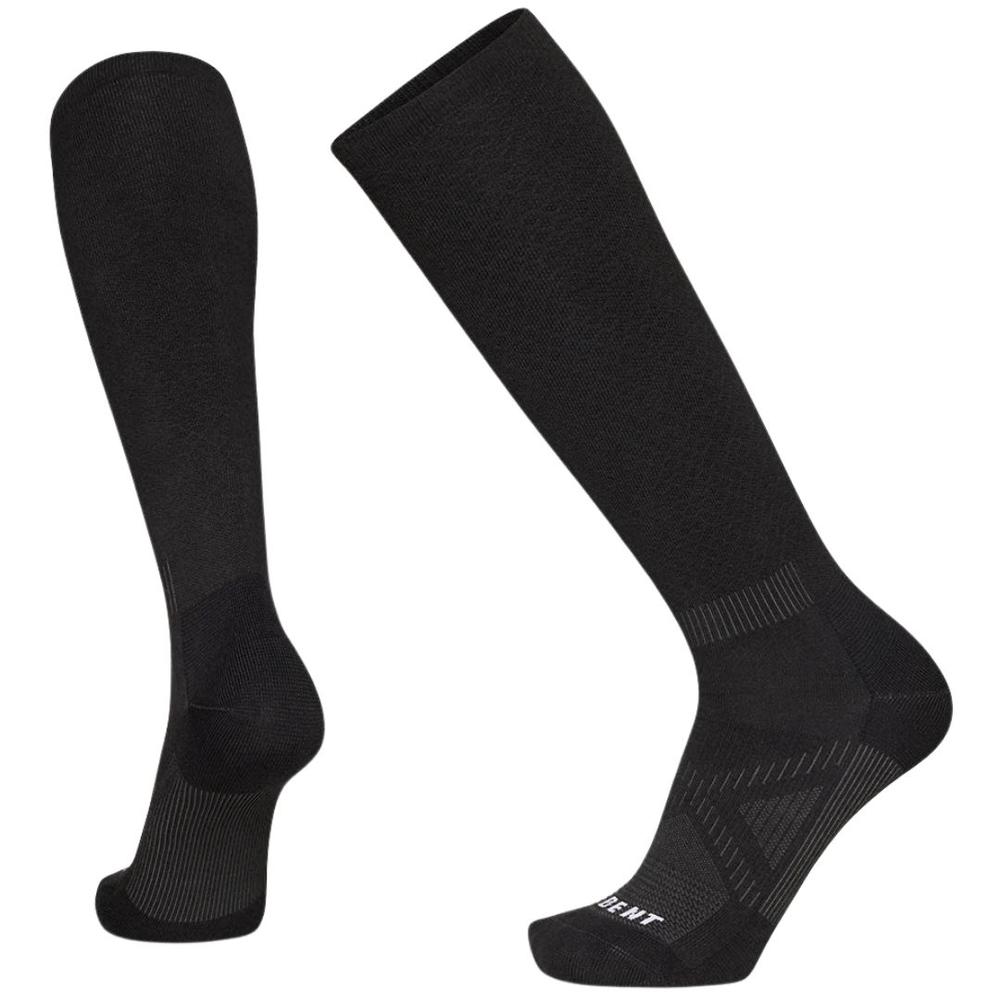 Le Bent Men's Compression Zero Cushion Snow Socks BLACK