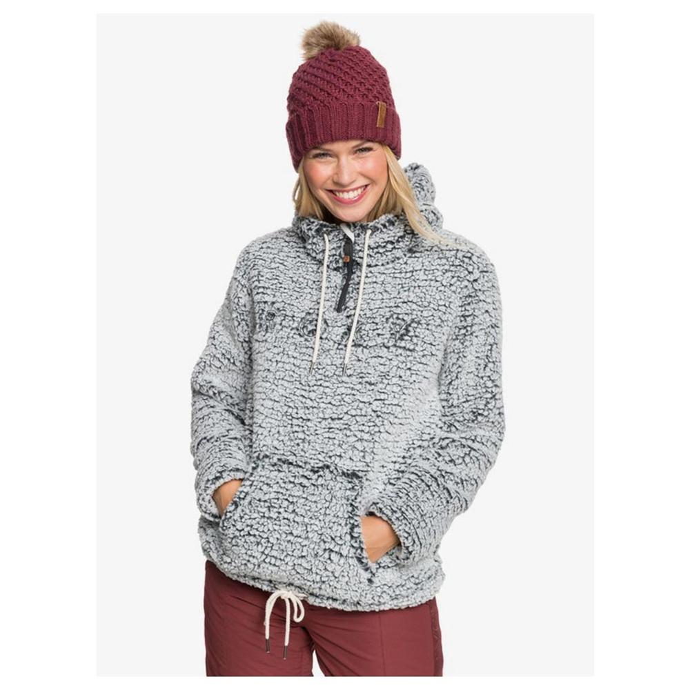  Roxy Women's Pluma Sherpa Technical Half- Zip Hooded Fleece