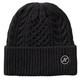 Hemlock Vulcan Cable Knit Beanie BLACK