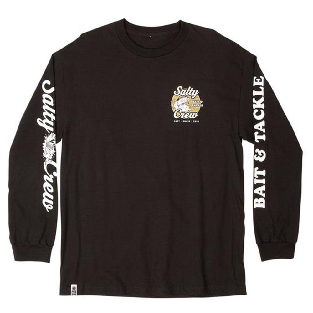 Salty Crew Men's Bait and Tackle Long Sleeved Shirt BLK