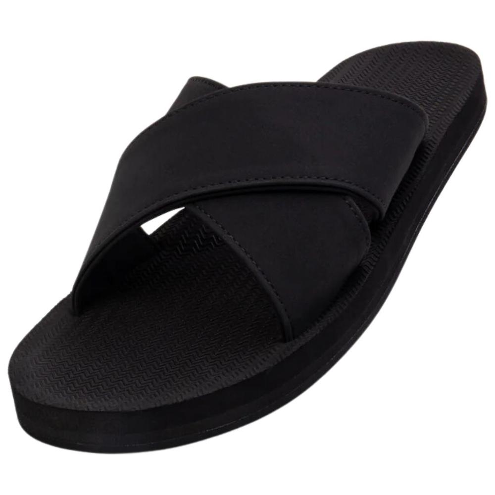 Indosole Women's Cross Essentials Sandals BLACK