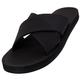 Indosole Women's Cross Essentials Sandals BLACK