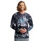 Huk Men's Pursuit Mossy Oak Printed Longsleeved Crew MOESWMIDNIGHT